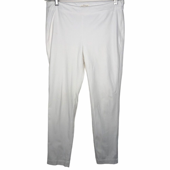 EILEEN FISHER White Slim Pants with Ankle … - Picture 1 of 6
